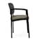 Lesro Lenox Steel Hip Chair Metal Frame, Black, RS Night Sky Back, MD Farro Seat LS1161 - alternate 2
